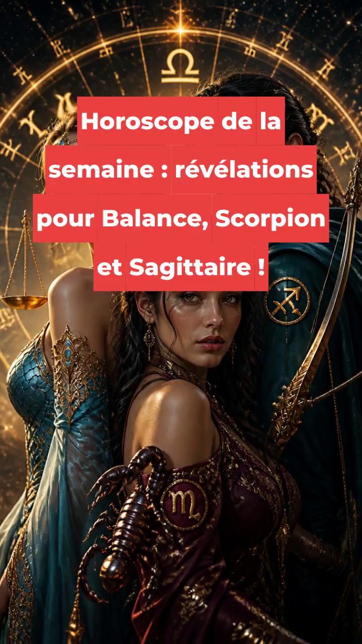Horoscope de la semaine : révélations pour Balance, Scorpion et Sagittaire !