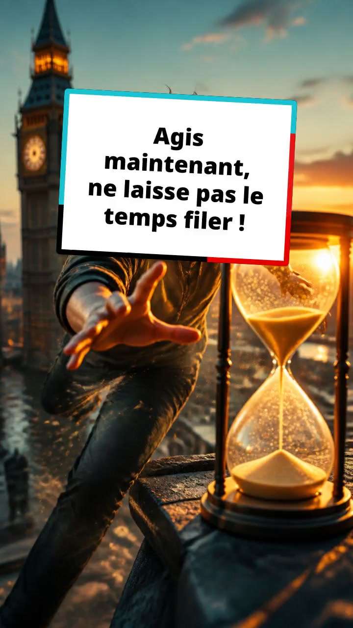 Agis maintenant, ne laisse pas le temps filer !