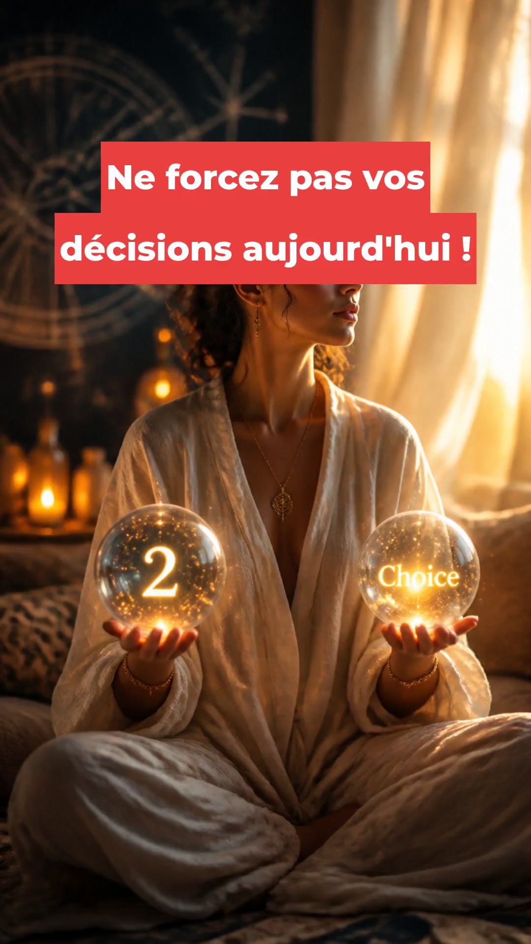 Ne forcez pas vos décisions aujourd'hui !