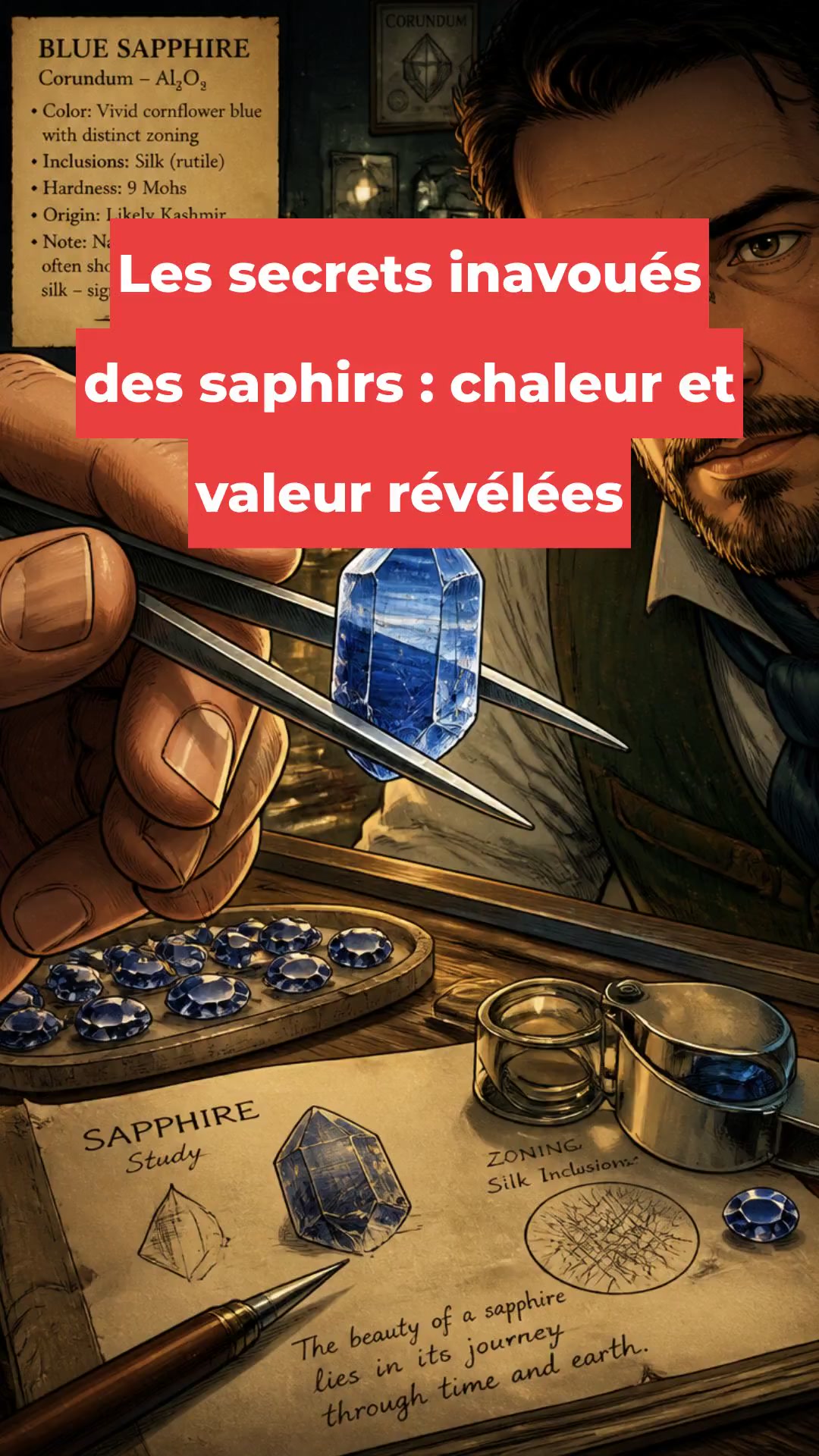 Les secrets inavoués des saphirs : chaleur et valeur révélées