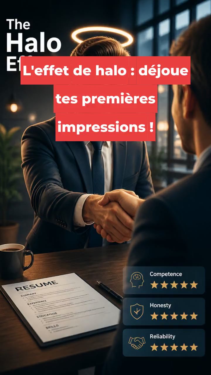 L'effet de halo : déjoue tes premières impressions !