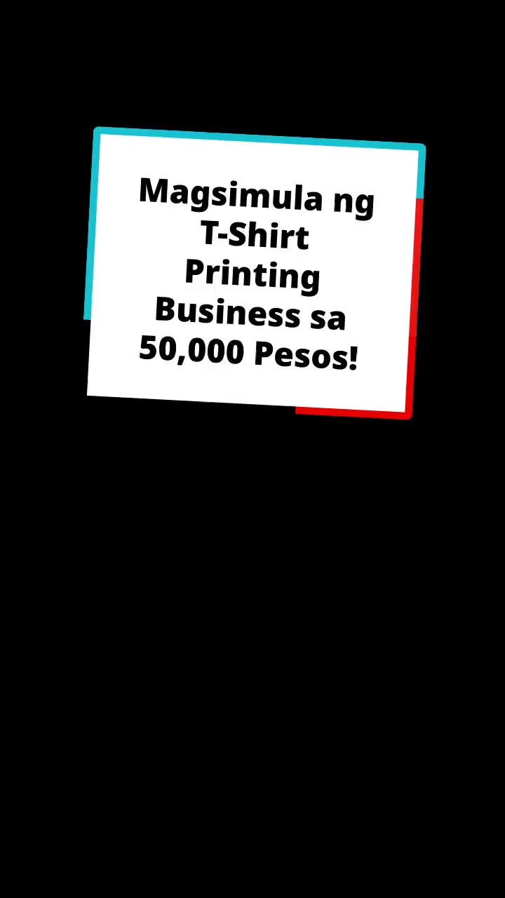 Magsimula ng T-Shirt Printing Business sa 50,000 Pesos!