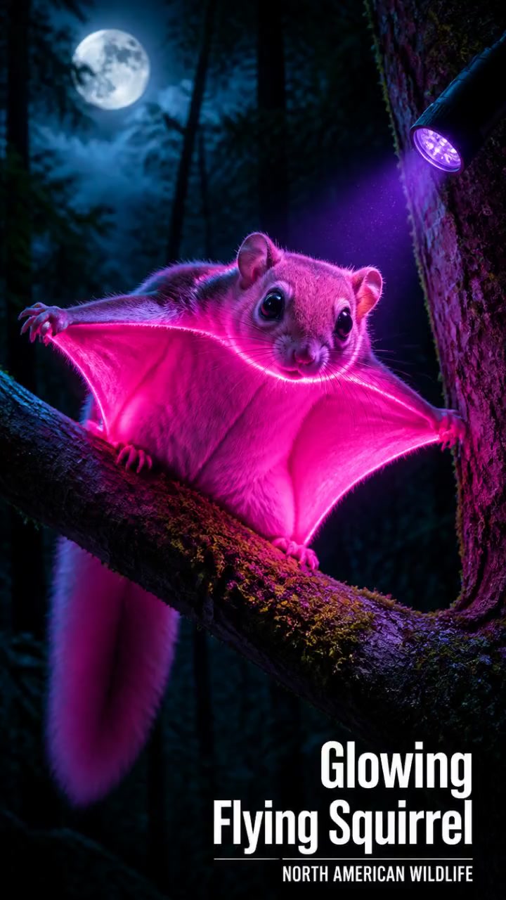This Animal Glows Bright Pink at Night!?