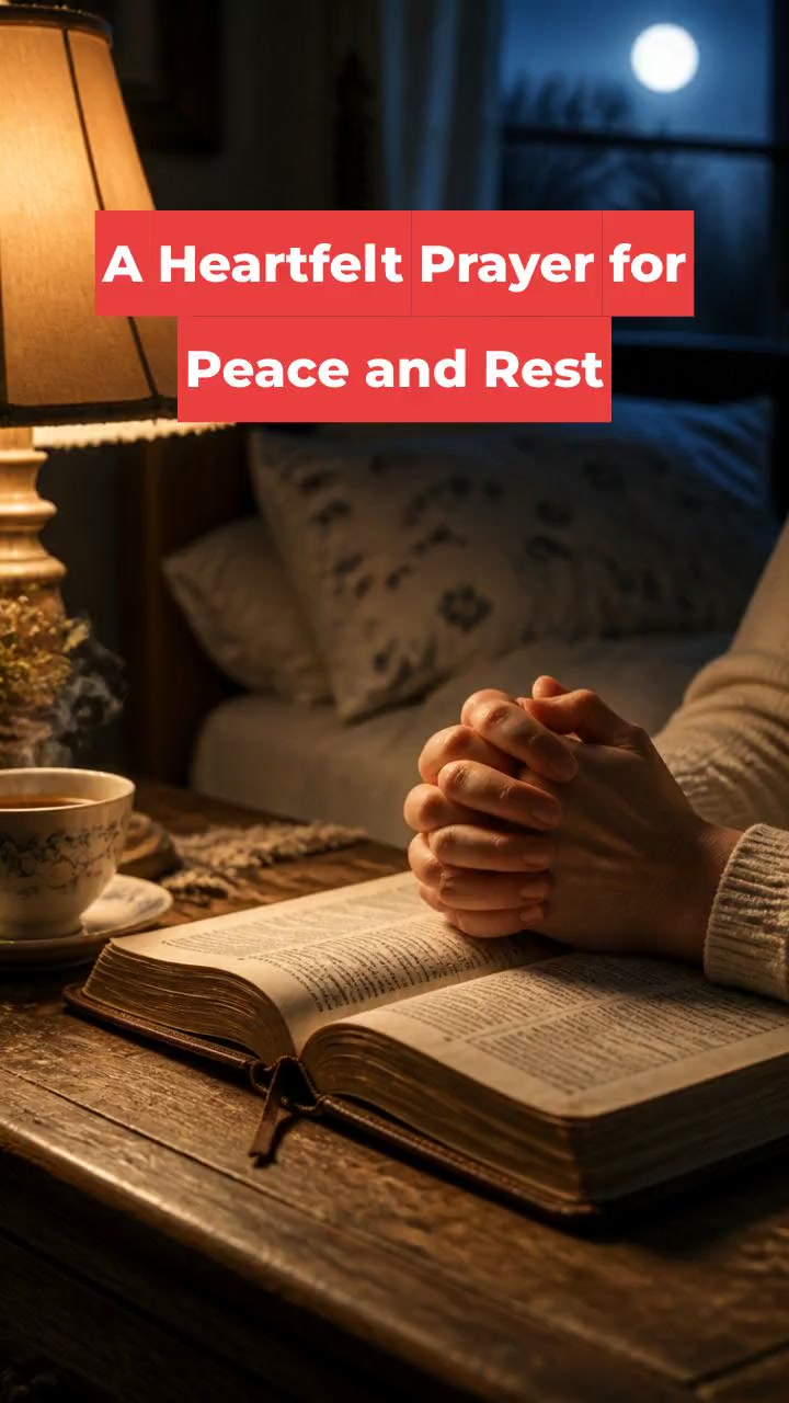 A Heartfelt Prayer for Peace and Rest