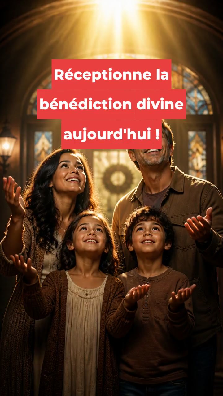 Réceptionne la bénédiction divine aujourd'hui !