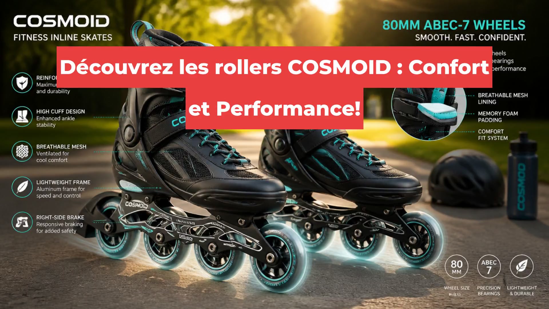 Découvrez les rollers COSMOID : Confort et Performance!