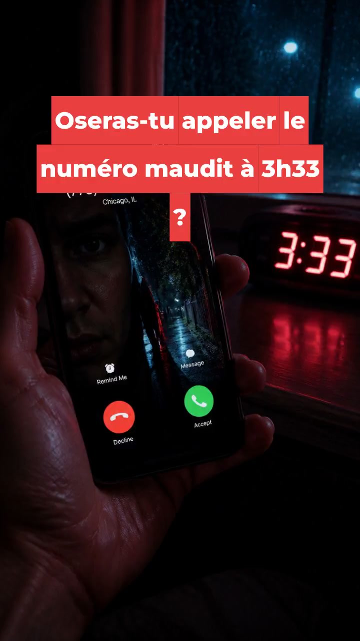 Oseras-tu appeler le numéro maudit à 3h33 ?