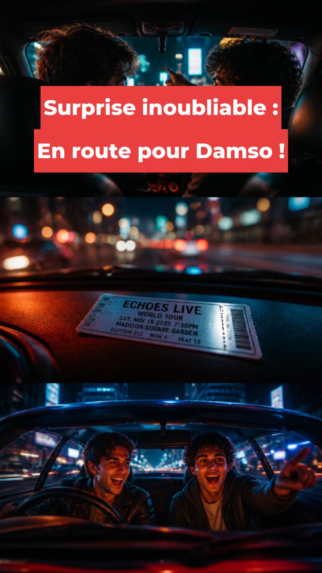 Surprise inoubliable : En route pour Damso !