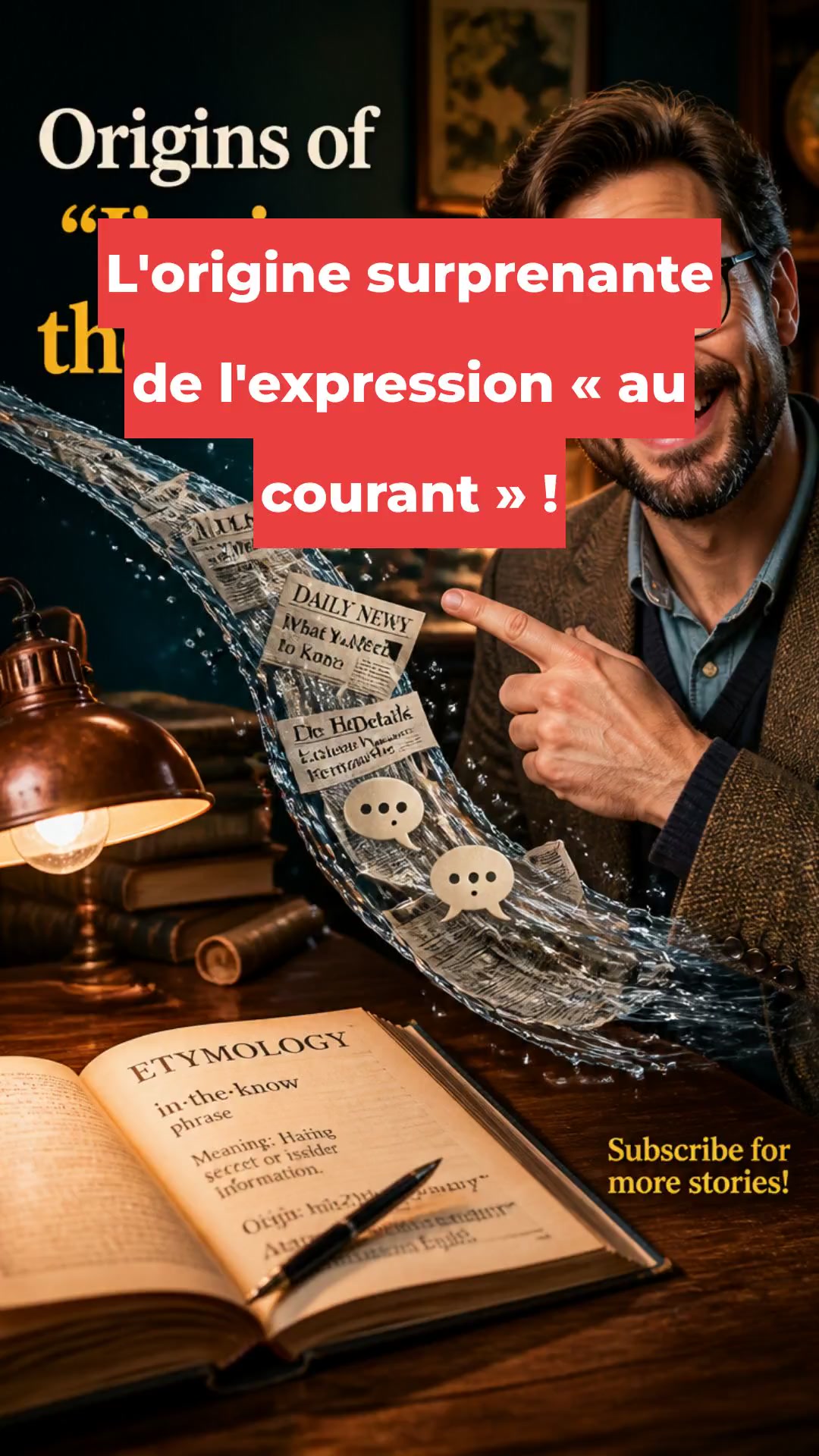 « L’origine cachée de l’expression “au courant”… »
