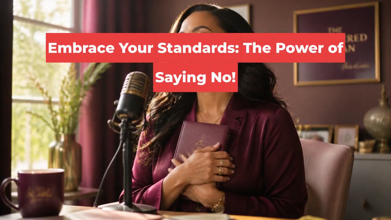 Embrace Your Standards: The Power of Saying No!
