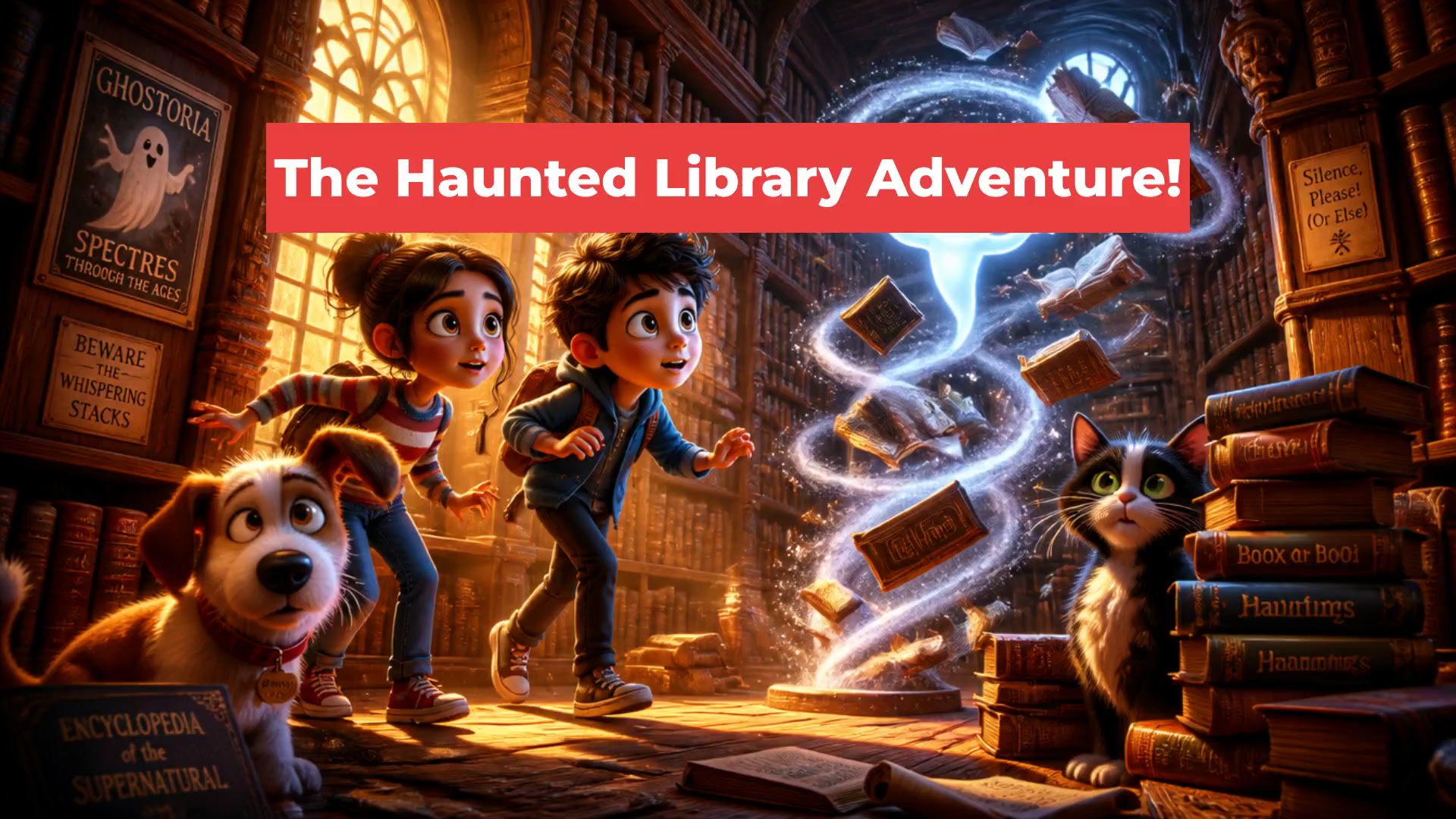 The Haunted Library Adventure!