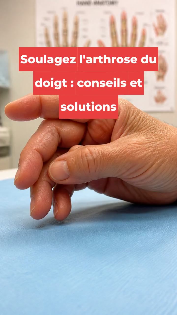 Soulagez l'arthrose du doigt : conseils et solutions