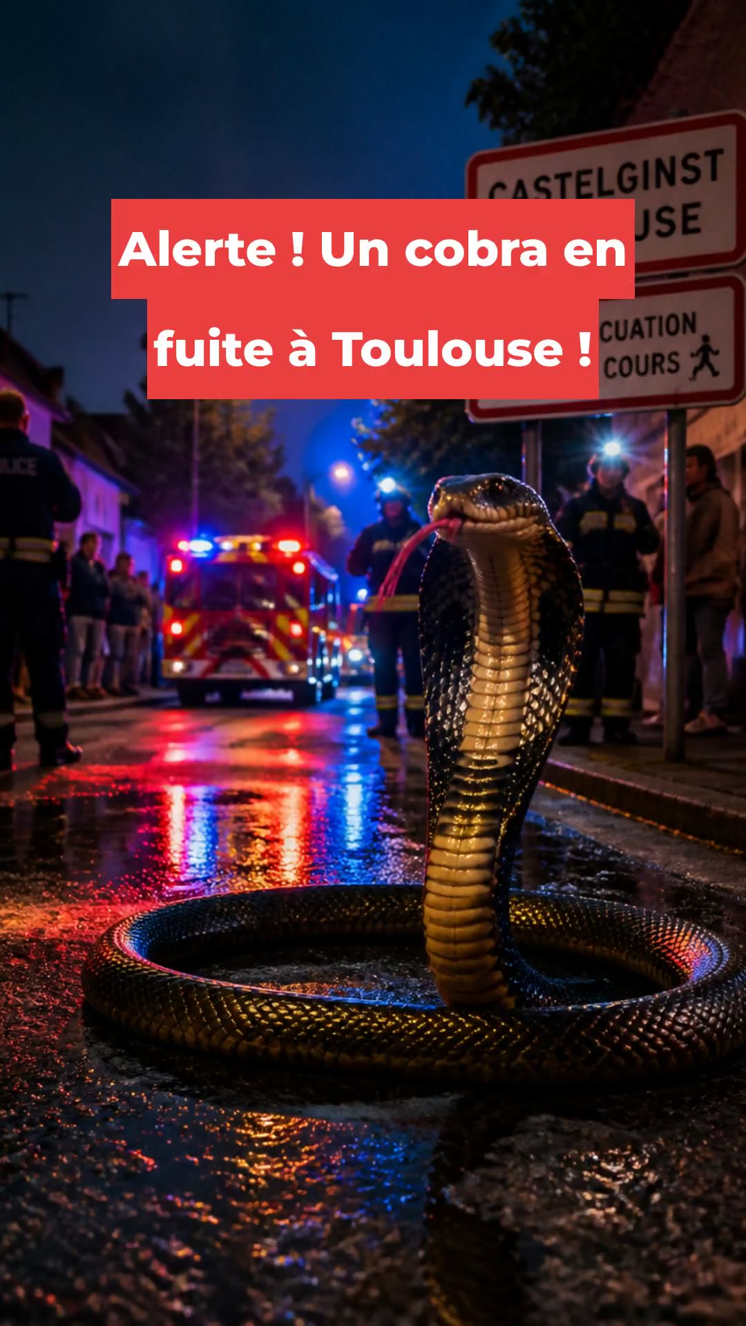 Alerte ! Un cobra en fuite à Toulouse !