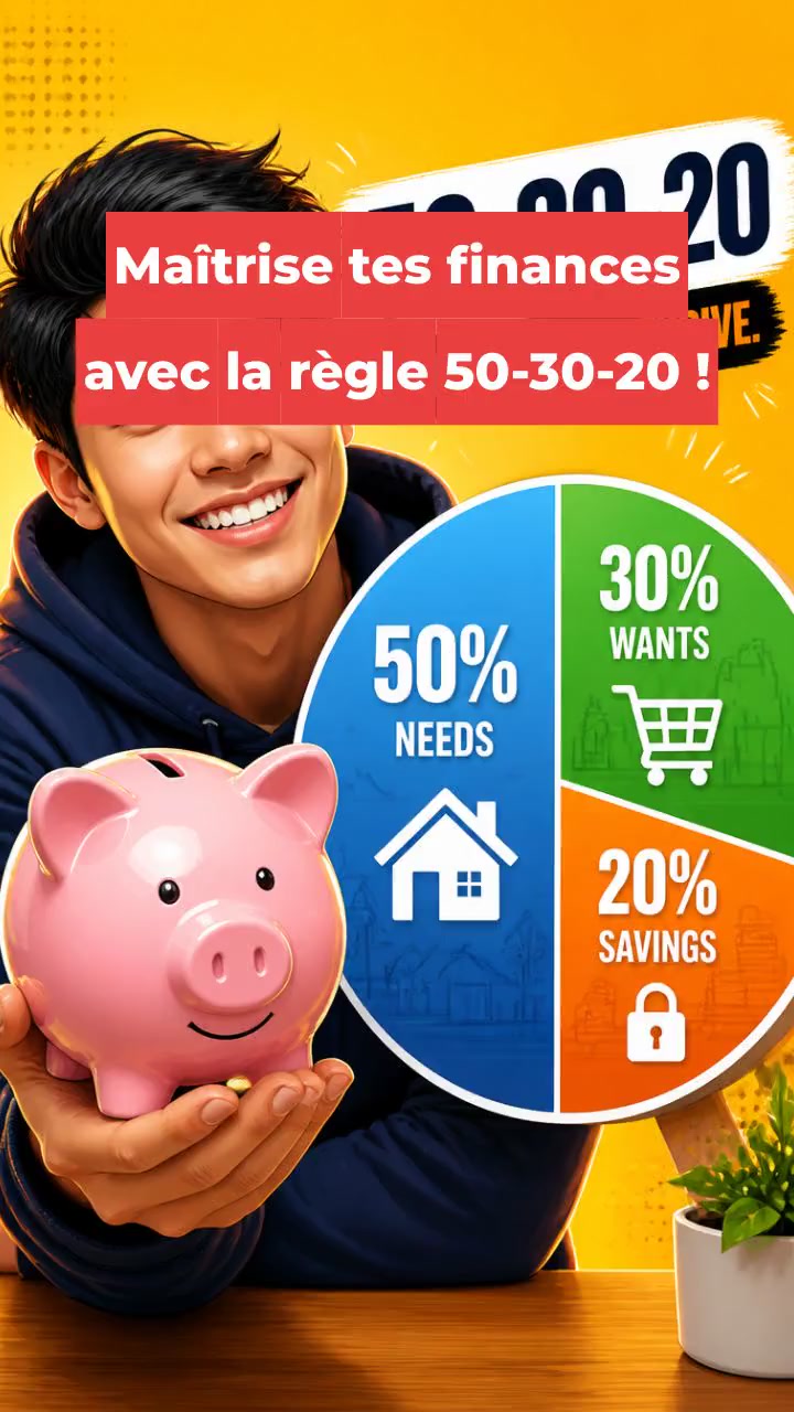 Maîtrise tes finances avec la règle 50-30-20 !