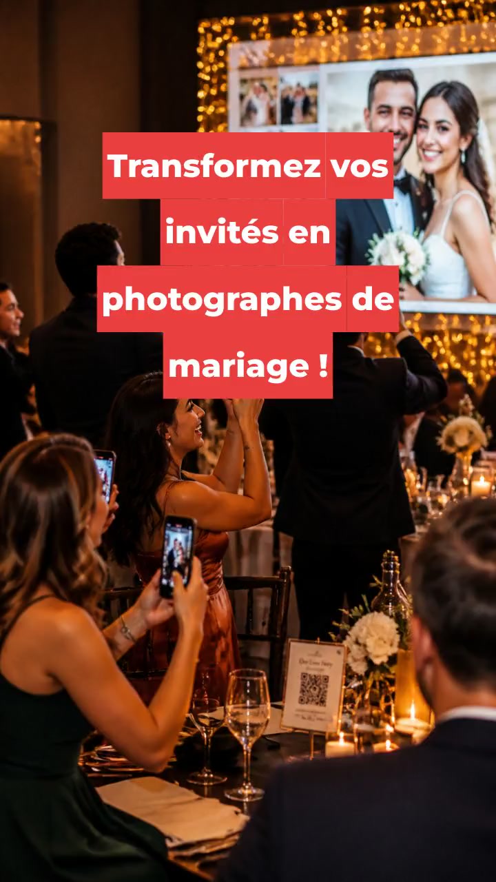 Transformez vos invités en photographes de mariage !