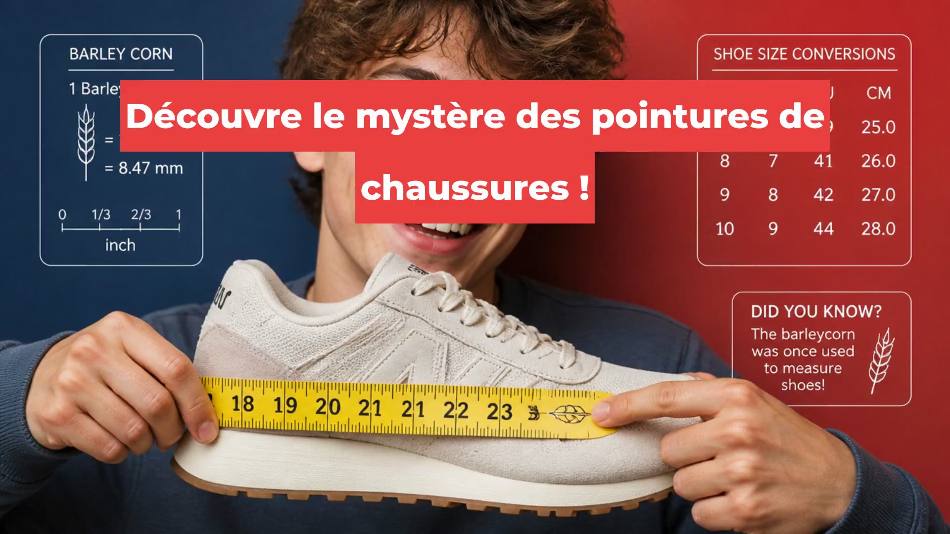 “D’où viennent vraiment les tailles de chaussures ? 