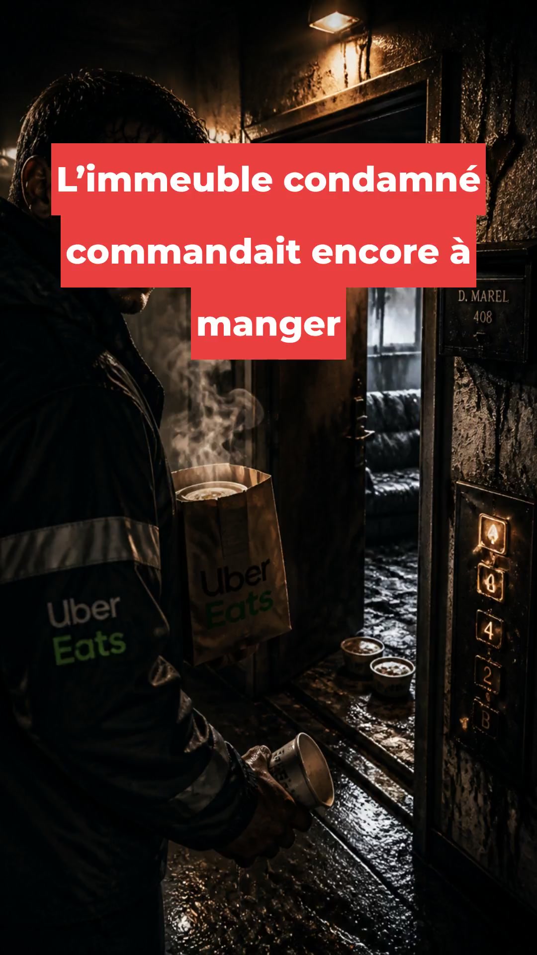 L’immeuble condamné commandait encore à manger