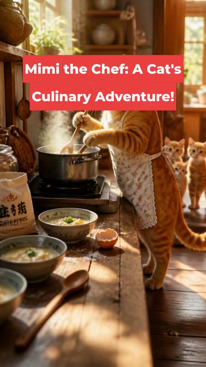 Mimi the Chef: A Cat's Culinary Adventure!