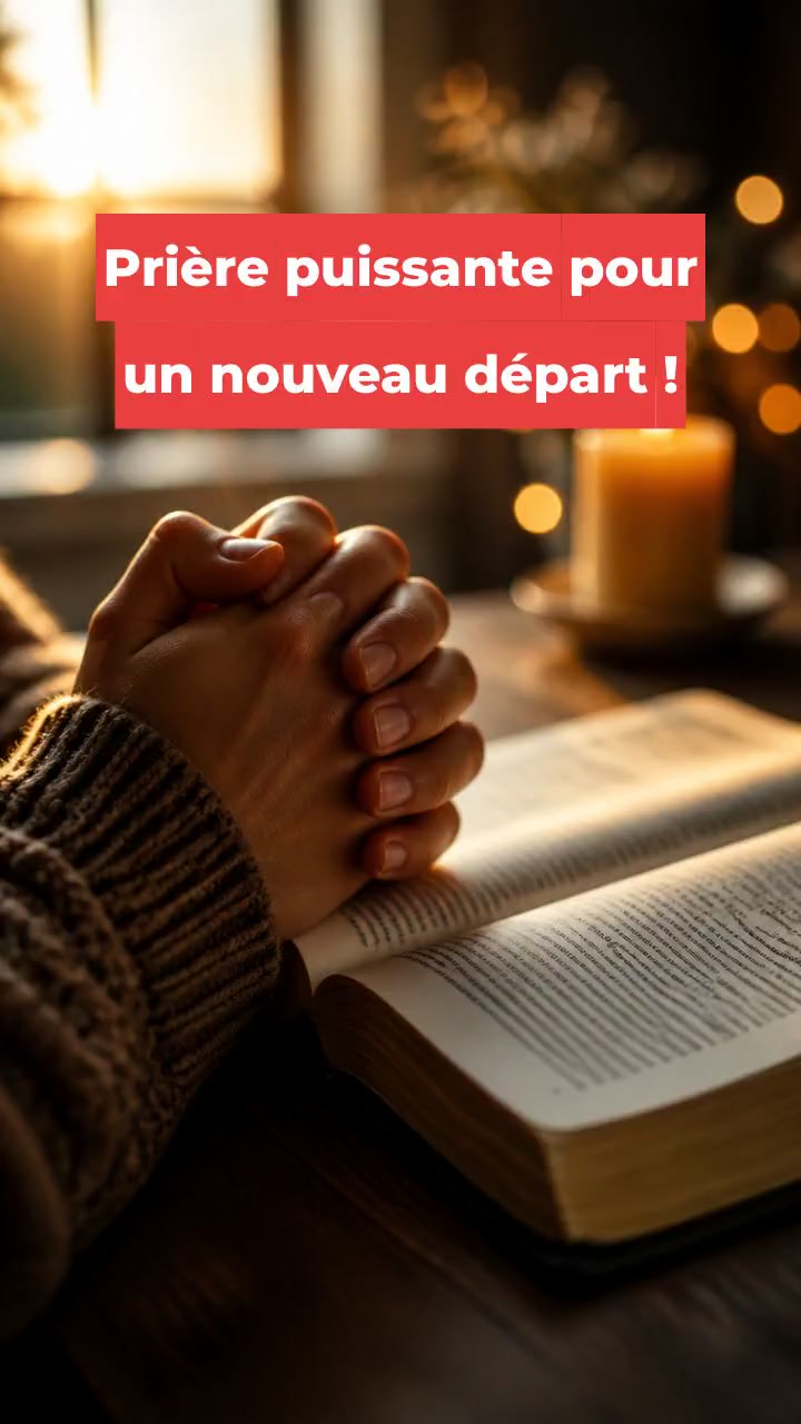 Prière puissante pour un nouveau départ !