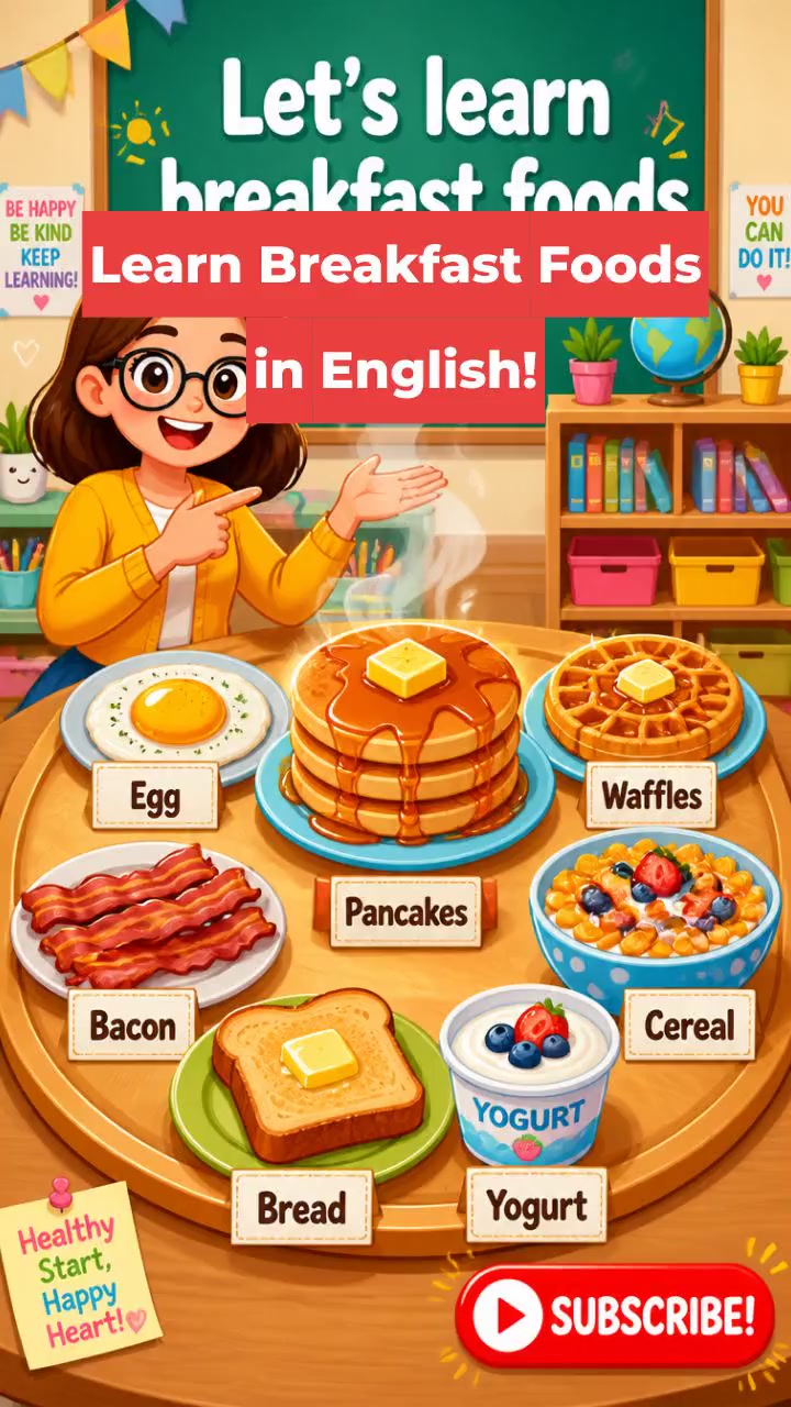 Learn Breakfast Foods in English!