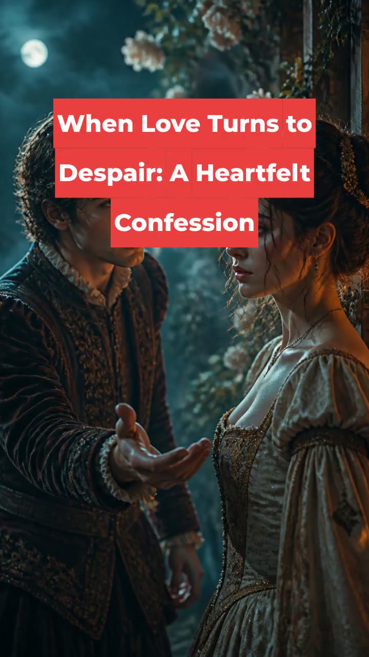 When Love Turns to Despair: A Heartfelt Confession