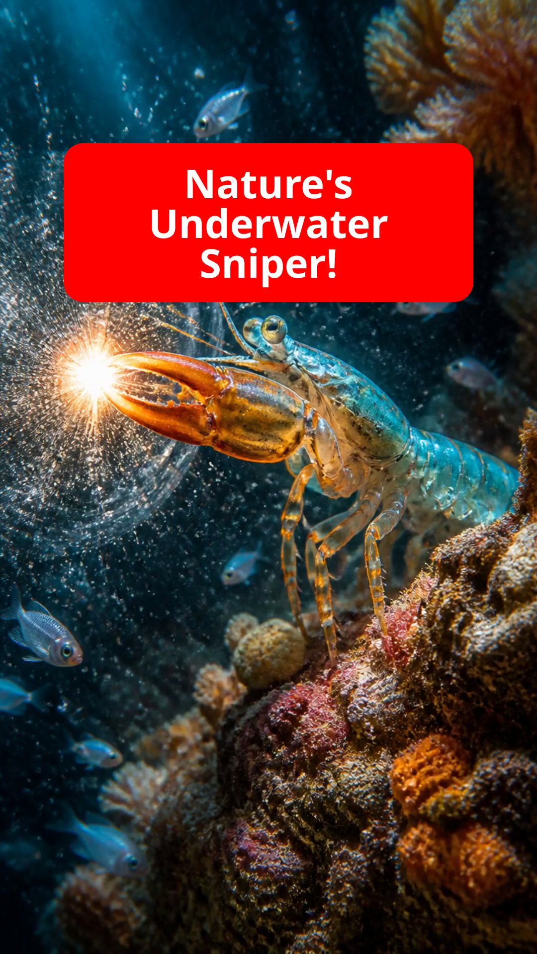 The Pistol Shrimp: Nature's Underwater Sniper!