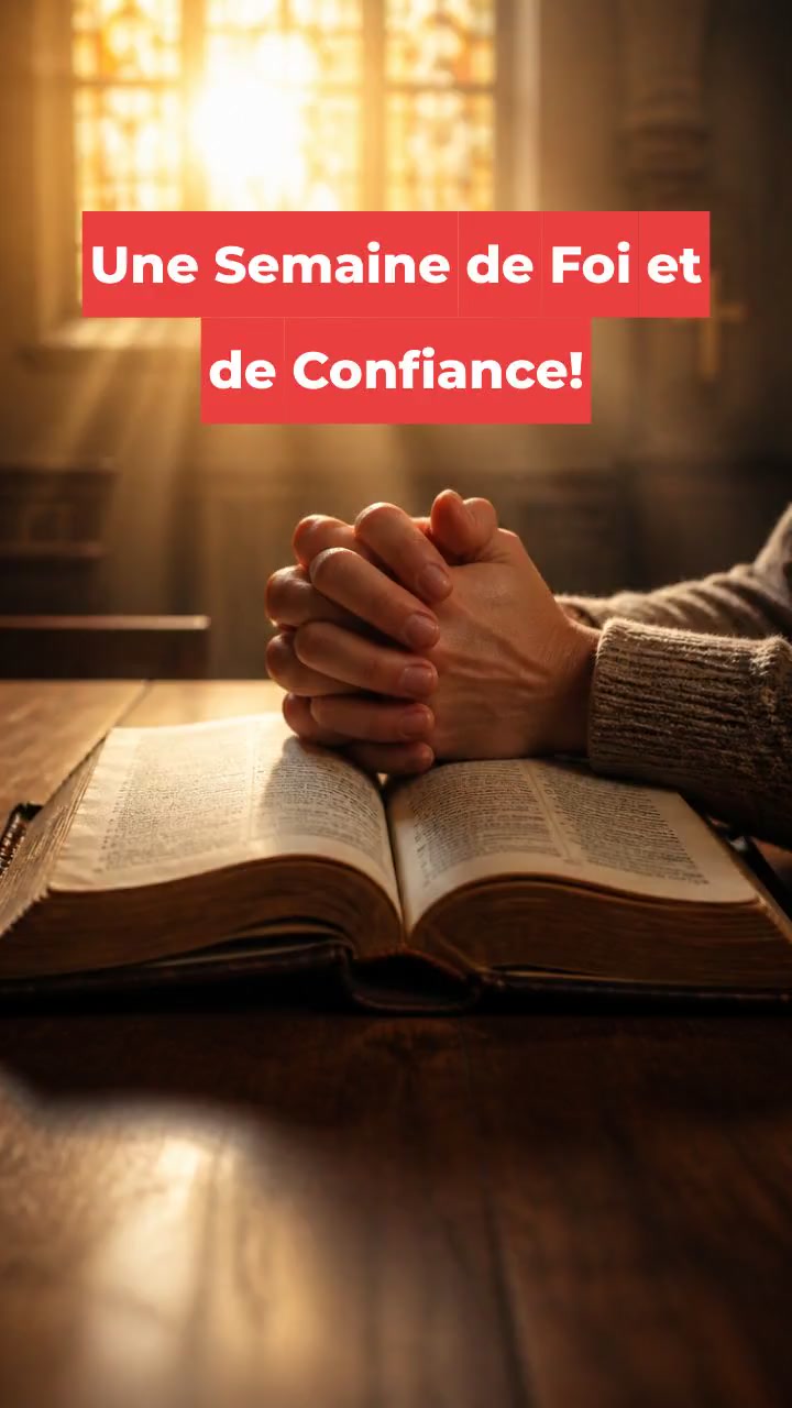 Une Semaine de Foi et de Confiance!