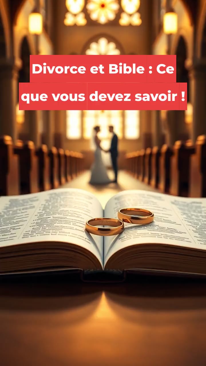 Divorce et Bible : Ce que vous devez savoir !