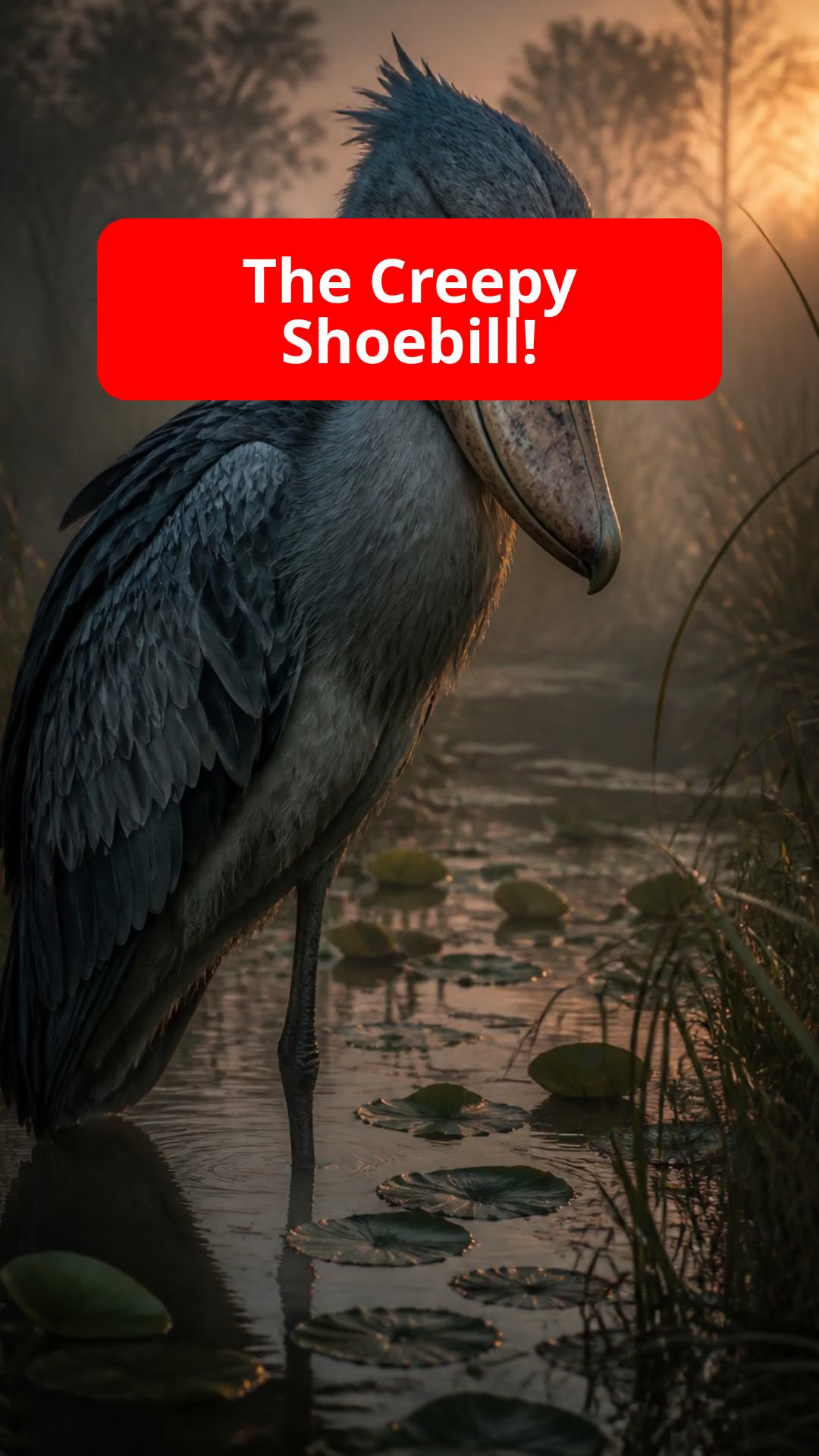 Meet the Living Dinosaur: The Creepy Shoebill!