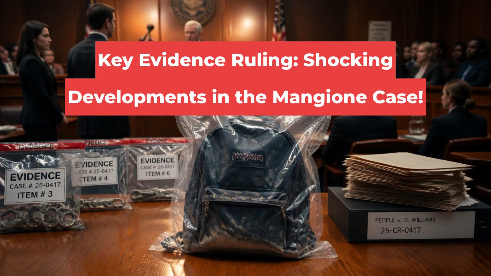 Key Evidence Ruling: Shocking Developments in the Mangione Case!