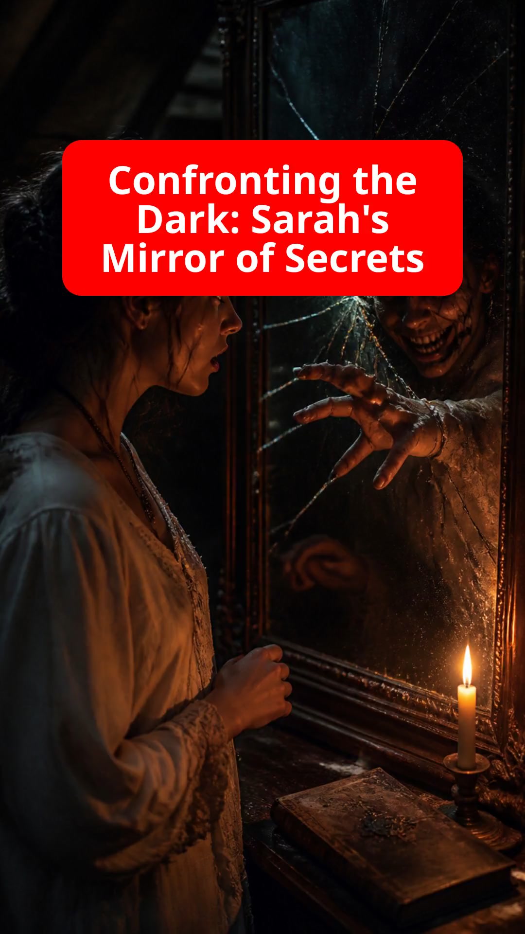 Confronting the Dark: Sarah's Mirror of Secrets