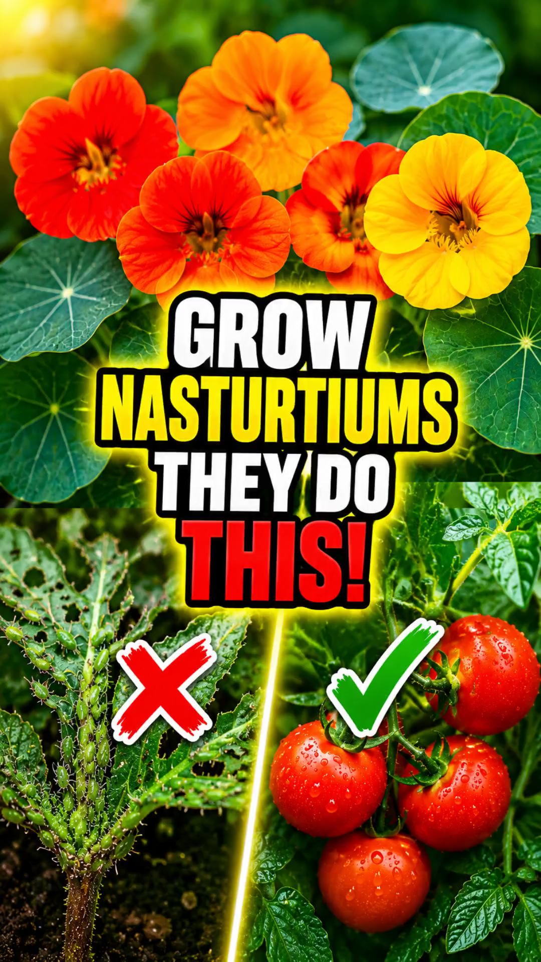 Grow Nasturtiums… They Do This 😳🌼