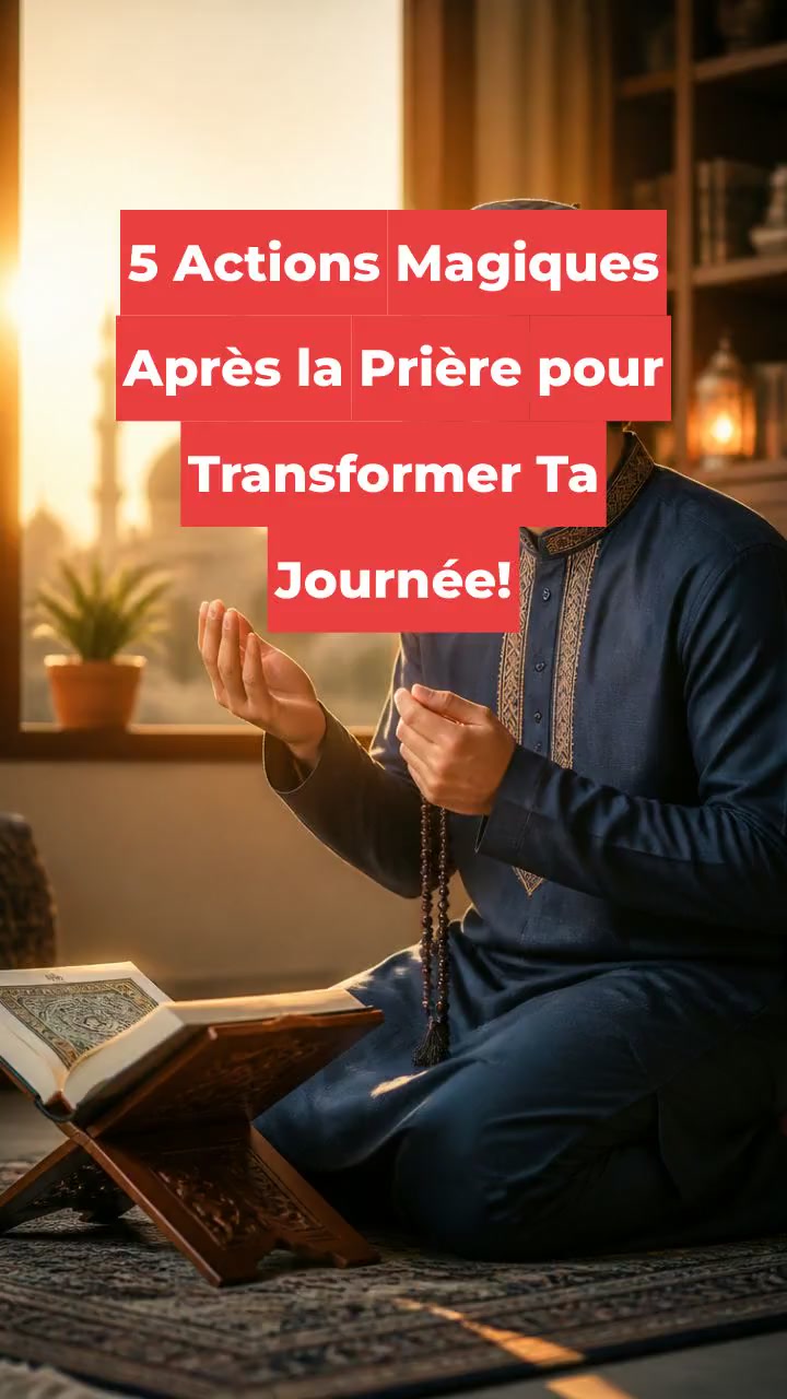 5 actions après la prière pour bénir ta journée