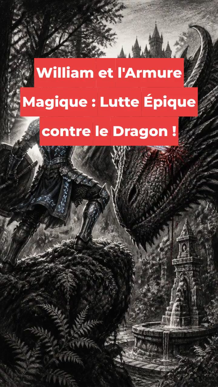 William et l'Armure Magique : Lutte Épique contre le Dragon !