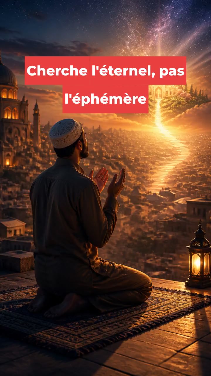 Cherche l'éternel, pas l'éphémère