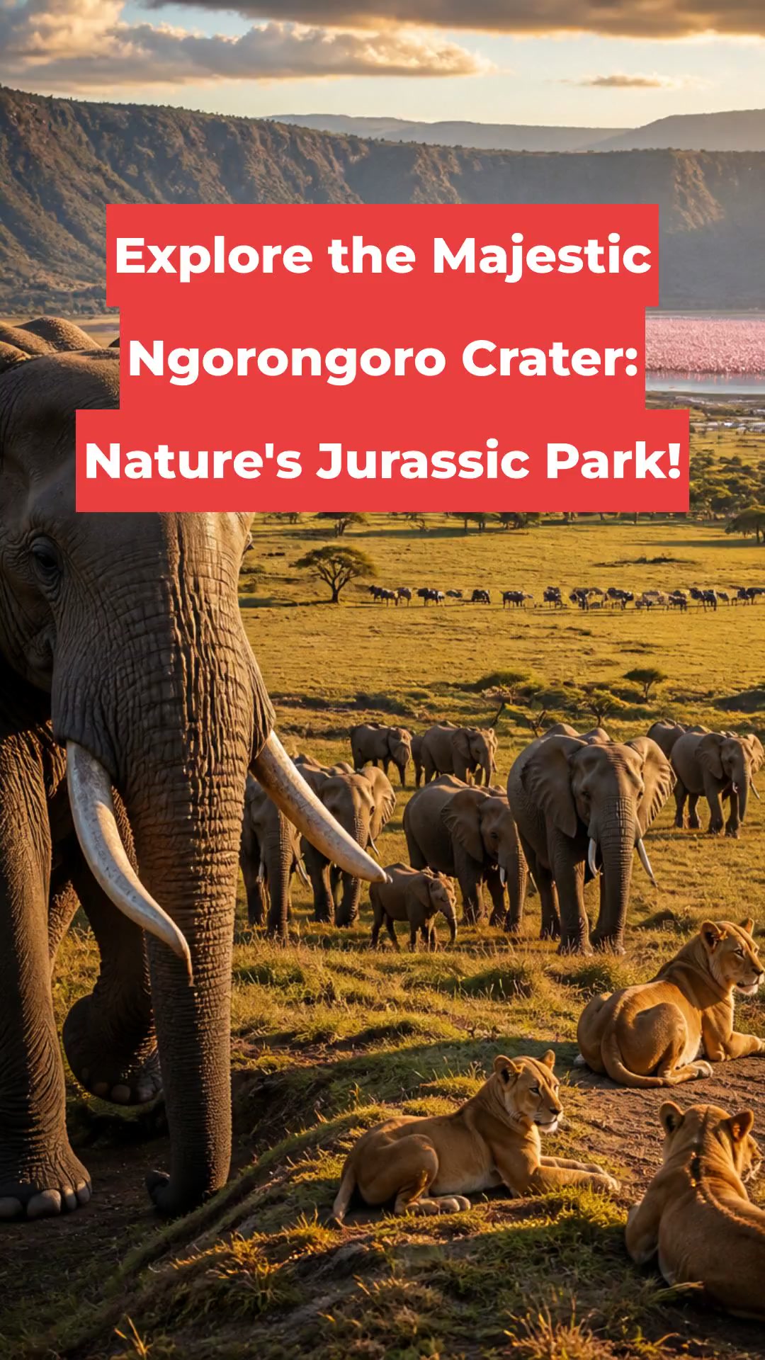 Explore the Majestic Ngorongoro Crater: Nature's Jurassic Park!