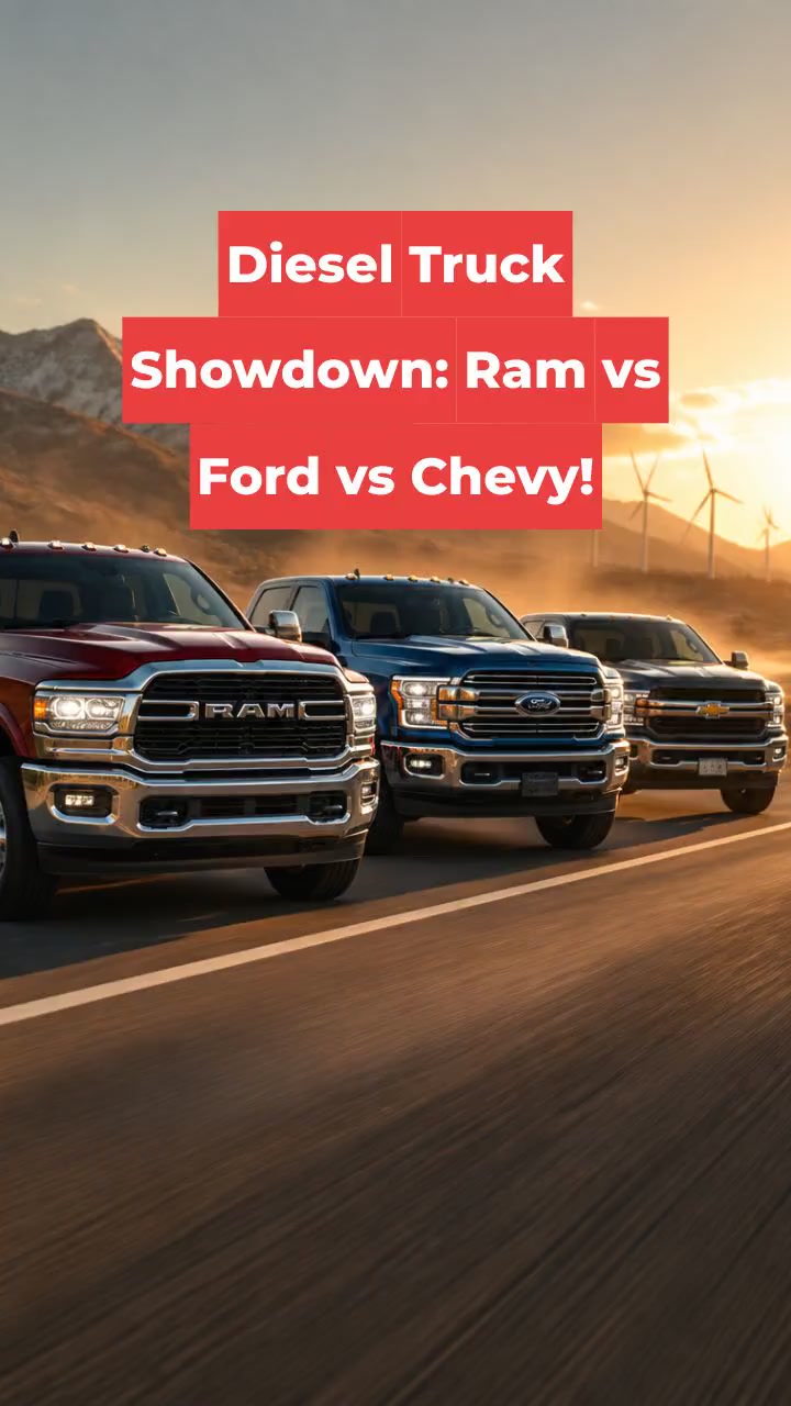 Diesel Truck Showdown: Ram vs Ford vs Chevy!