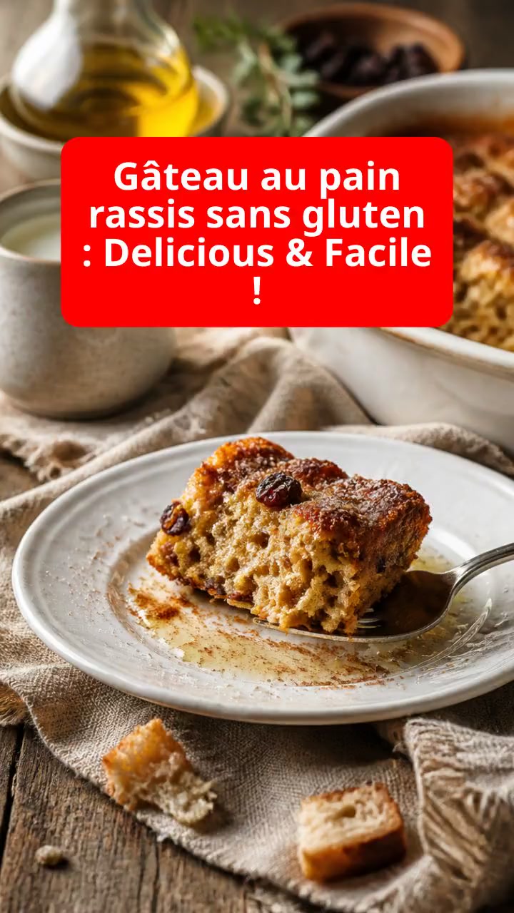Gâteau au pain rassis sans gluten : Delicious & Facile !