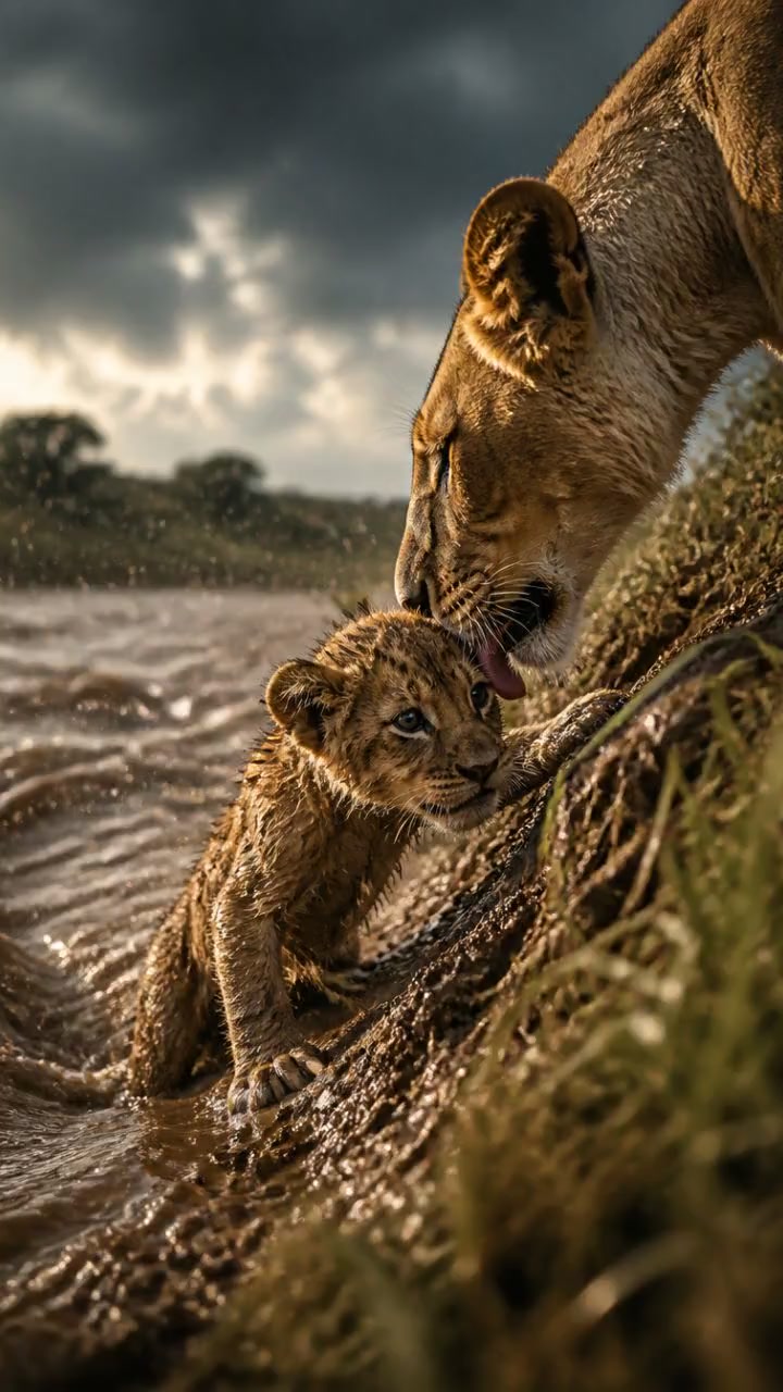 A Lion Cub's Fight for Survival: A Heart-Stopping Rescue!