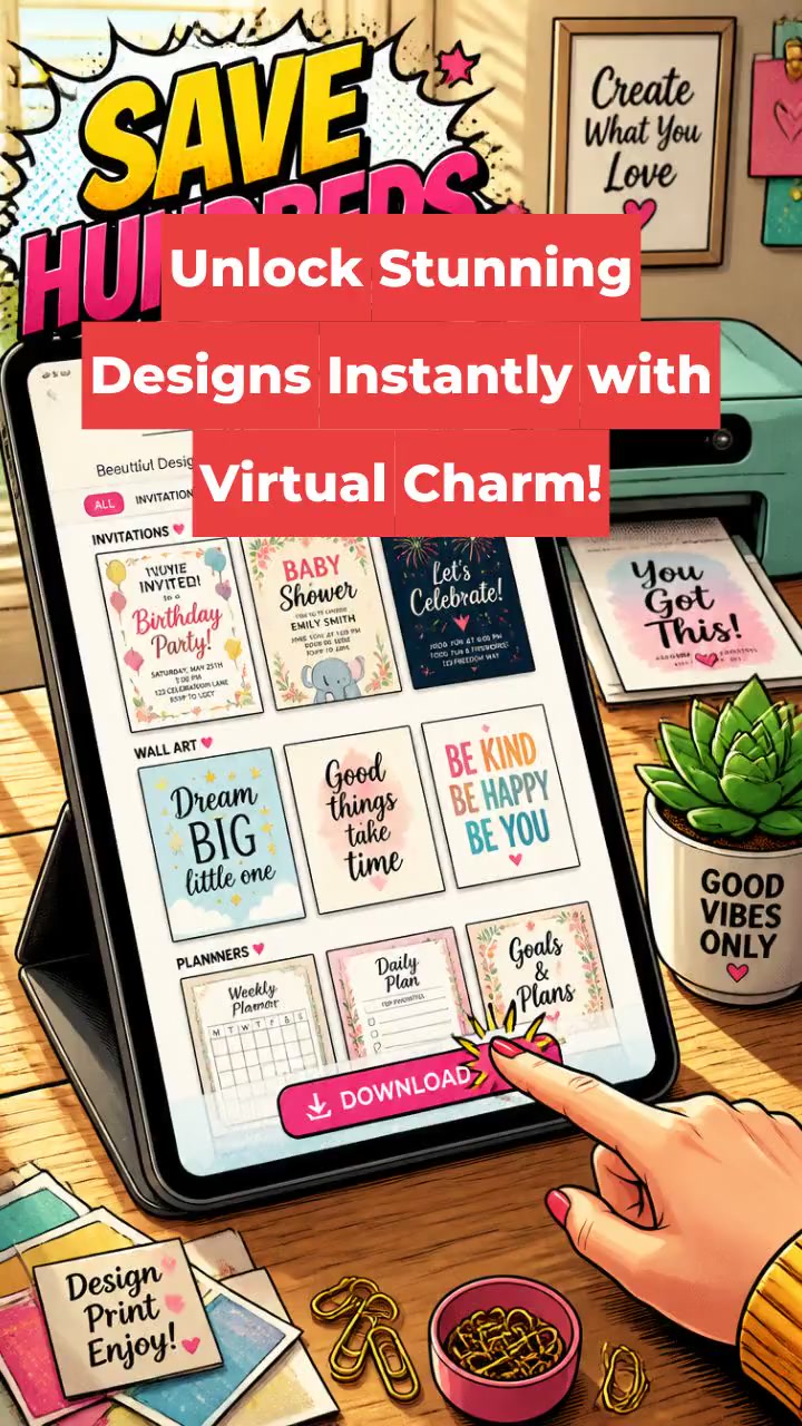 Unlock Stunning Designs Instantly with Virtual Charm!