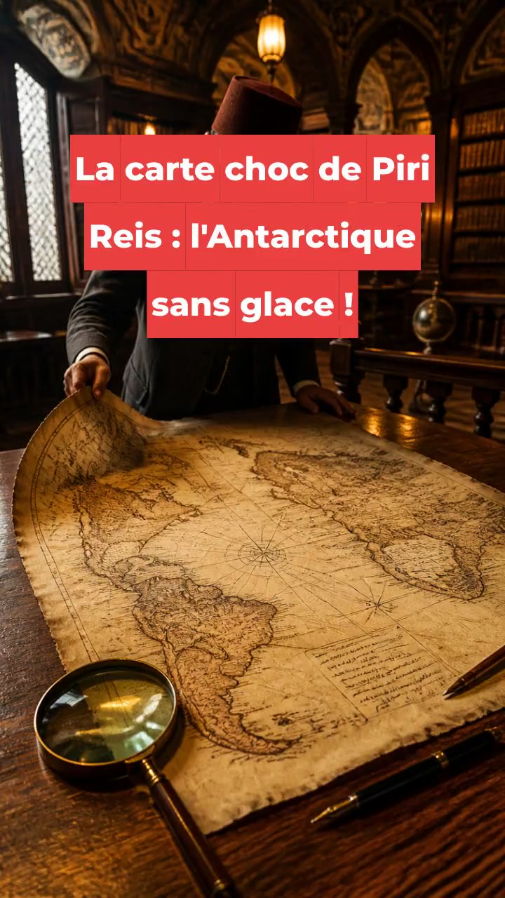 La carte choc de Piri Reis : l'Antarctique sans glace !