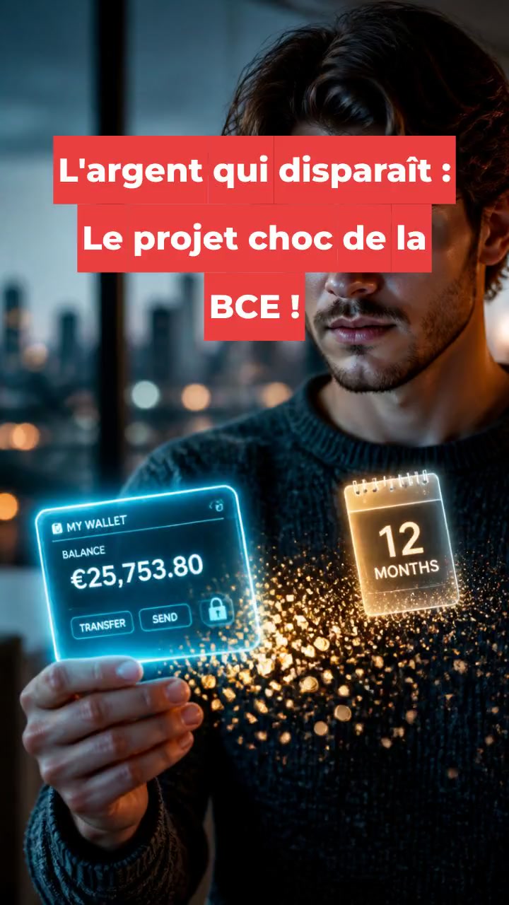 L'argent qui disparaît : Le projet choc de la BCE !