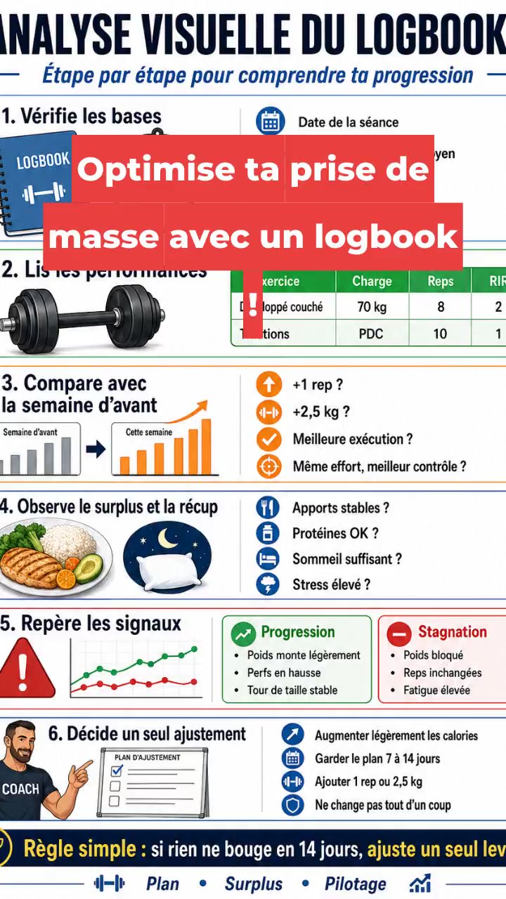 Optimise ta prise de masse avec un logbook !