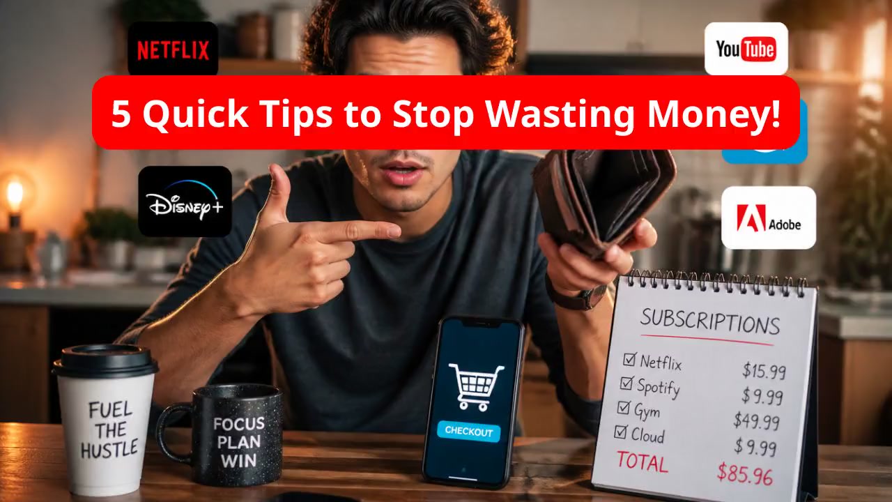5 Quick Tips to Stop Wasting Money!