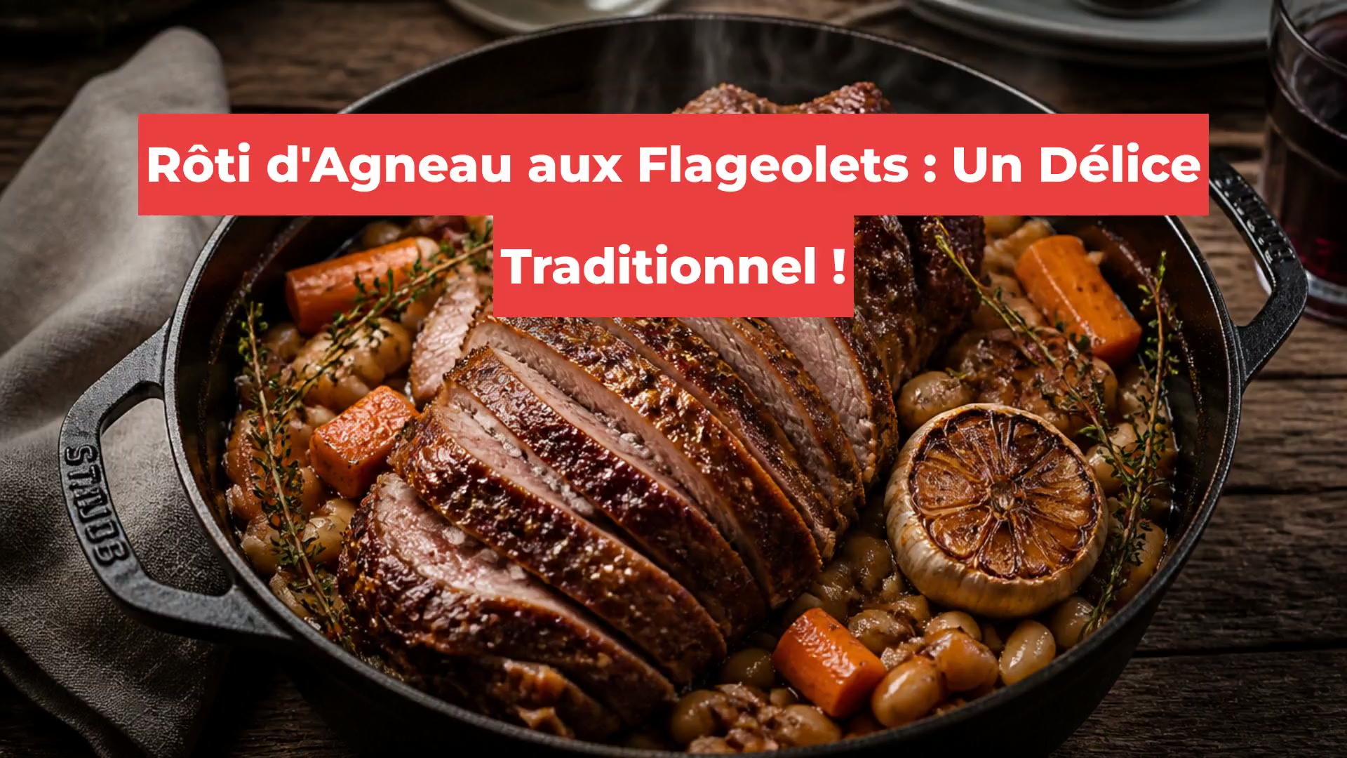 Rôti d'Agneau aux Flageolets : Un Délice Traditionnel !