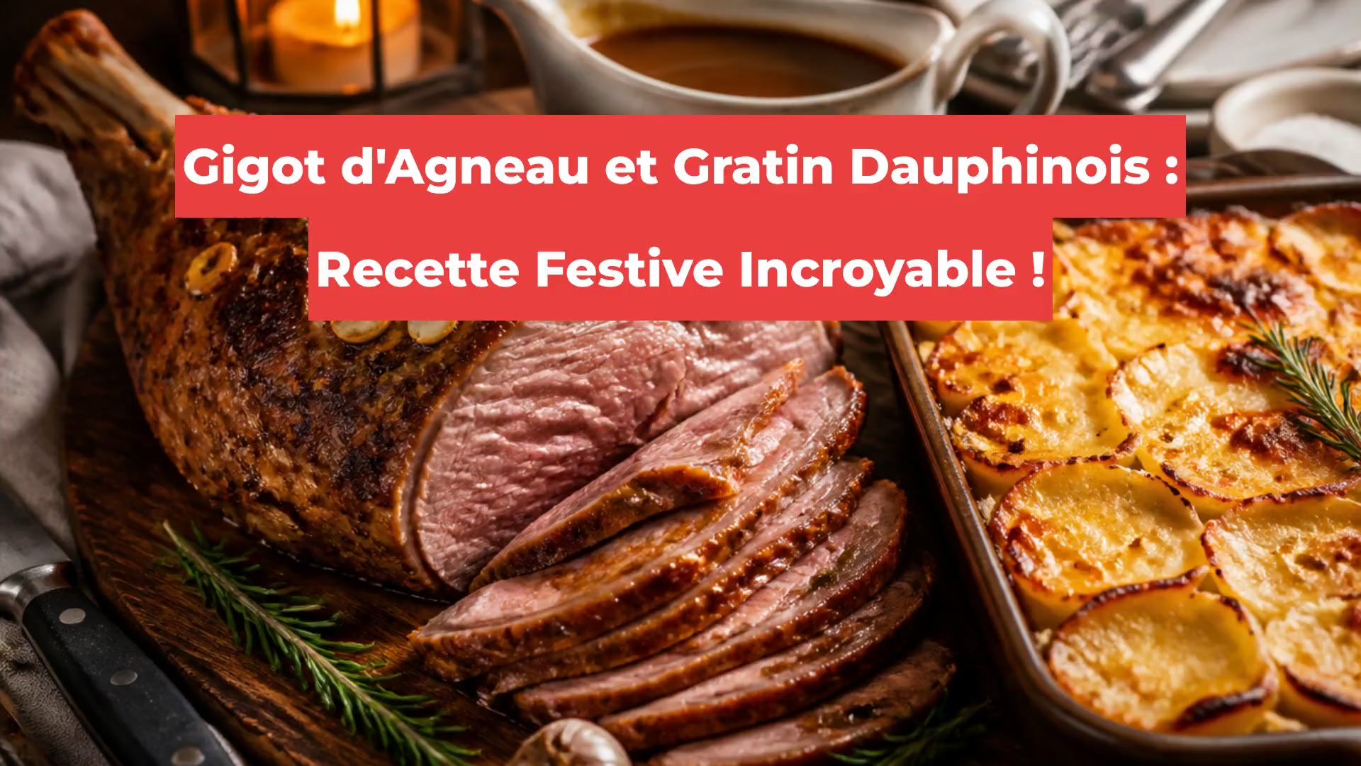 Gigot d'Agneau et Gratin Dauphinois : Recette Festive Incroyable !