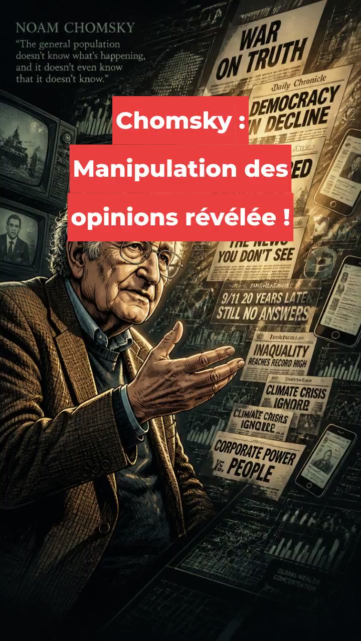 Chomsky : Manipulation des opinions révélée !