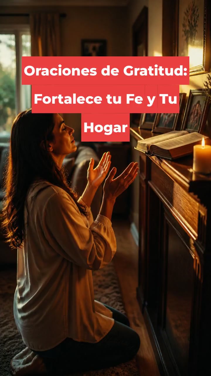 Oraciones de Gratitud: Fortalece tu Fe y Tu Hogar