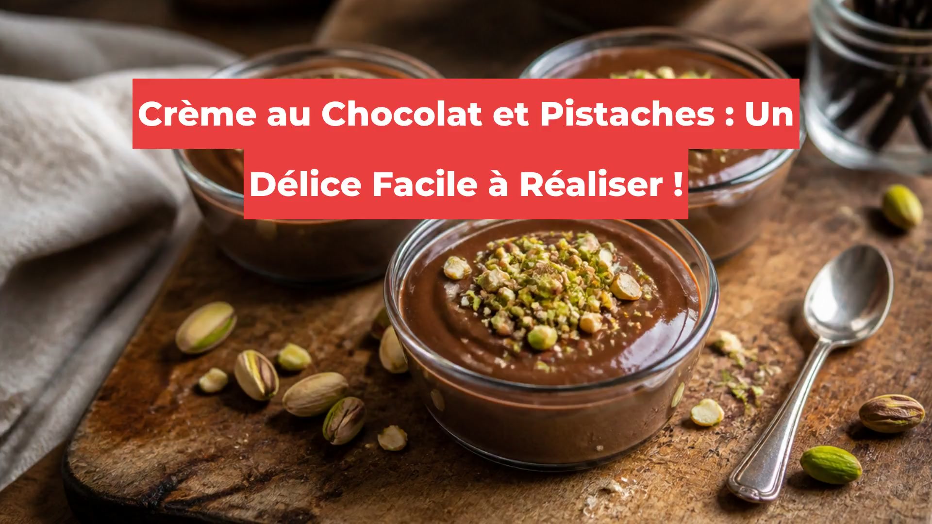 Crème au Chocolat et Pistaches : Un Délice Facile à Réaliser !