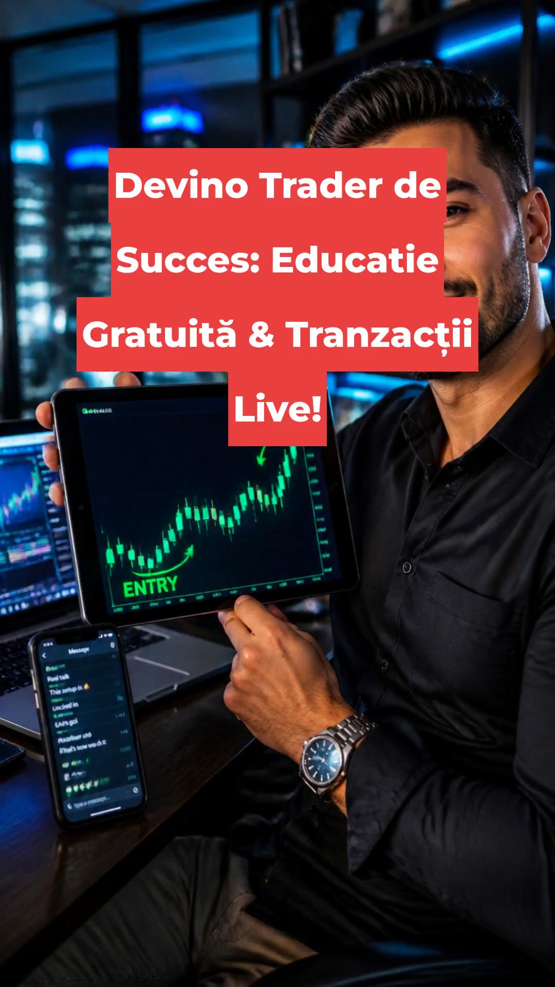 Devino Trader de Succes: Educatie Gratuită & Tranzacții Live!